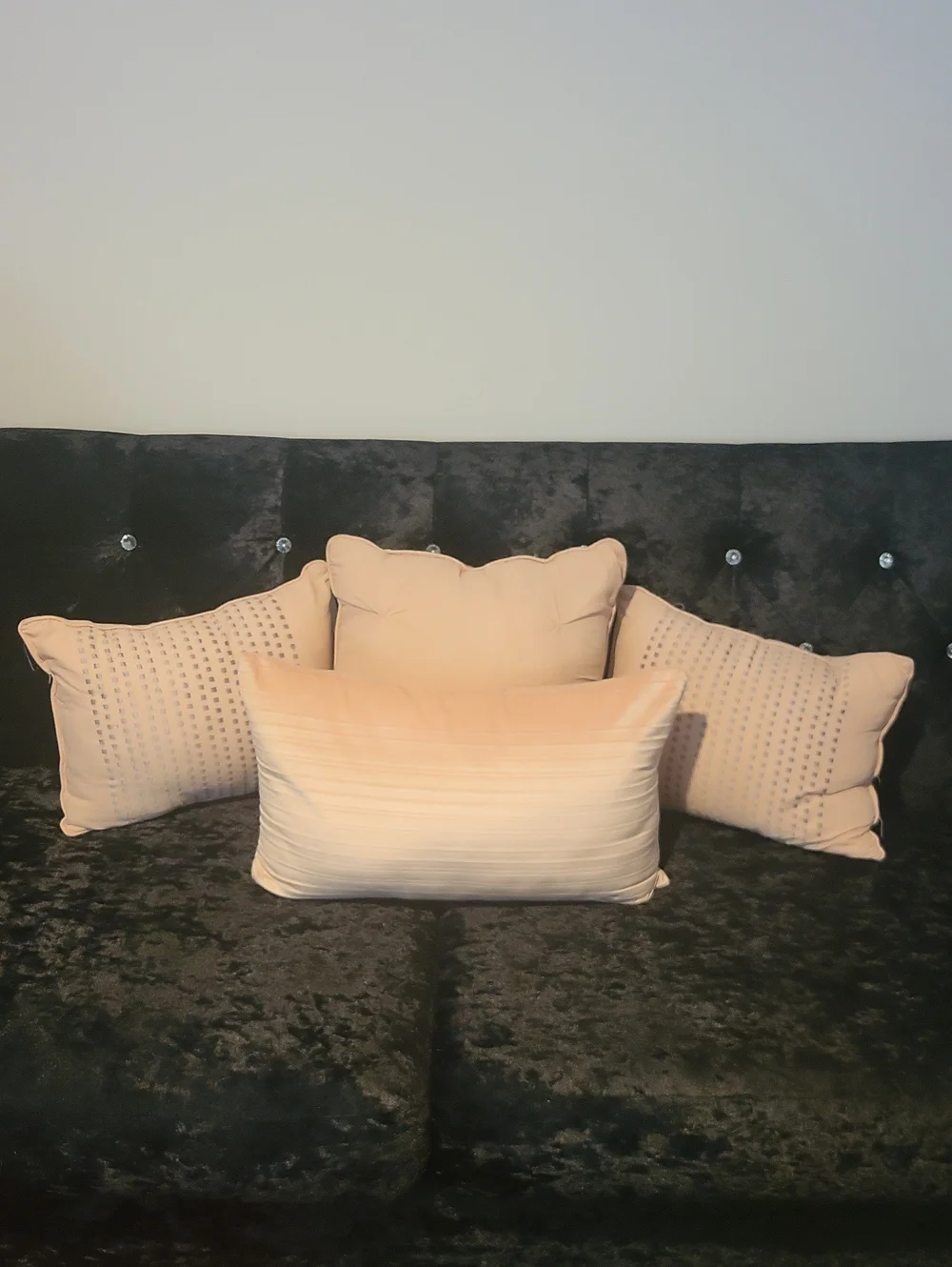 🩷 Neutral Blush Pink Decorative Throw Pillow Set - 4 Pieces!